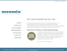 Tablet Screenshot of meomix.de